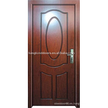 Diseño simple puerta de madera sólida JKD-111 con precio competitivo y caliente venta